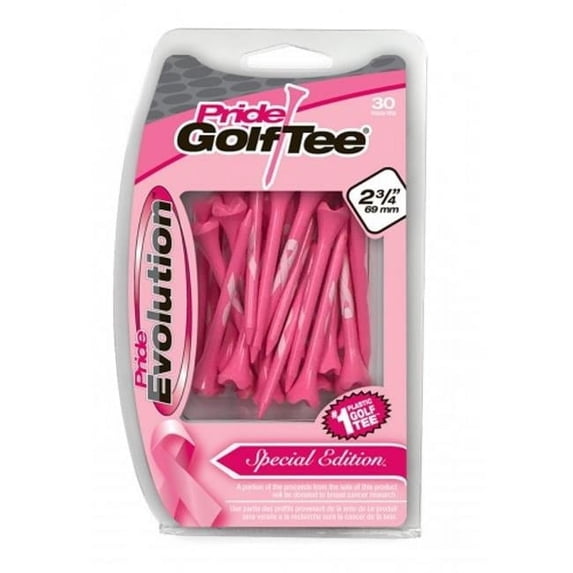 ProactiveSports 2.75 in. Evolution Tees Breast Cancer - Pack of 30