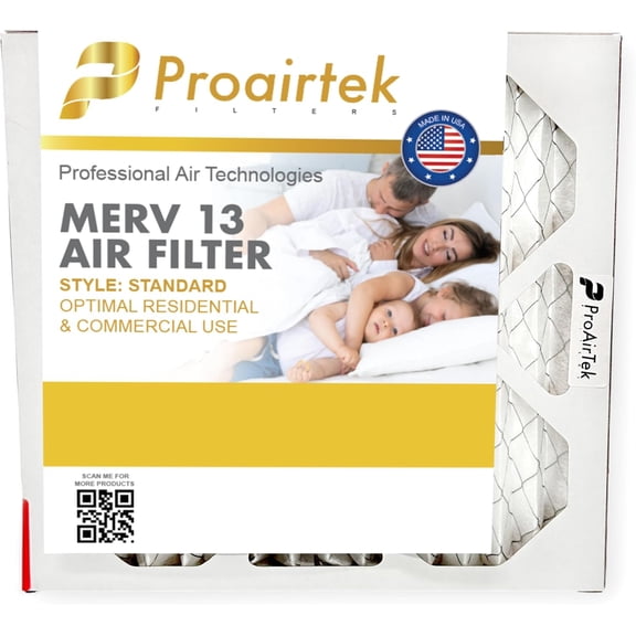 Proairtek AF10101M13SWH 10x10x1 Air Filter, MERV 13