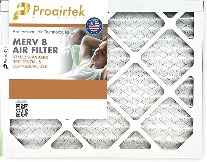 Proairtek 14x18x1 Air Filter, MERV 8 – Model AF14181M08SWH, High-Performance Home Furnace & AC Filter for Clean Indoor Air