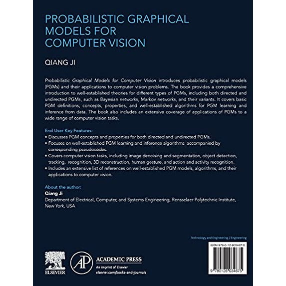 Pre-Owned Probabilistic Graphical Models for Computer Vision., (Hardcover)