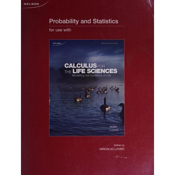 Pre-Owned Probability and Statistics Module for Calculus for the Life Sciences 9780176571351 Used