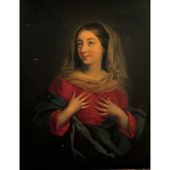 Probably Artista Francese Madonna 17Th Century Oil On Canvas Italy Lombardy Milan Brera Art Gallery (585472) Everett CollectionMondadori Portfolio Poster Print (24 x 36)