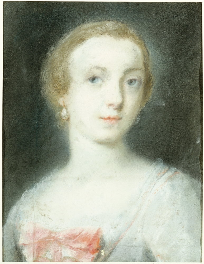 Probale Portrait Of Faustina Bordoni (Probabile Ritratto Di Faustina Bordoni) Canvas Art - (24 x 36)