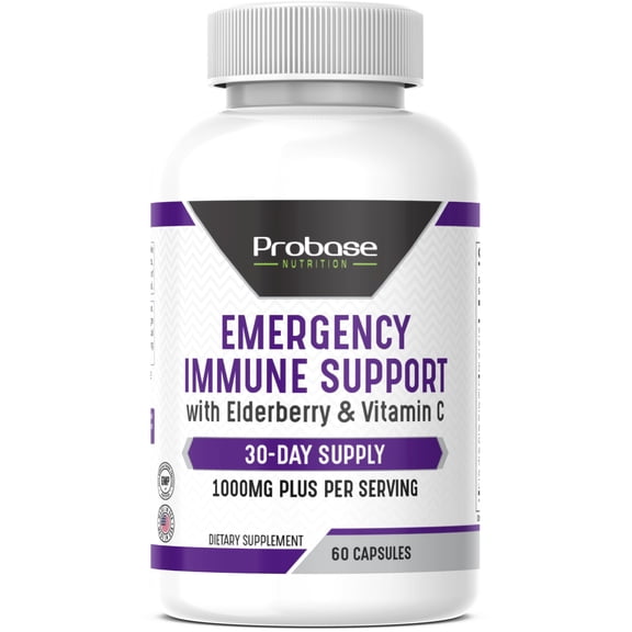 Probase Nutrition Emergency Immune Support 60 Capsules 30-Day Supply