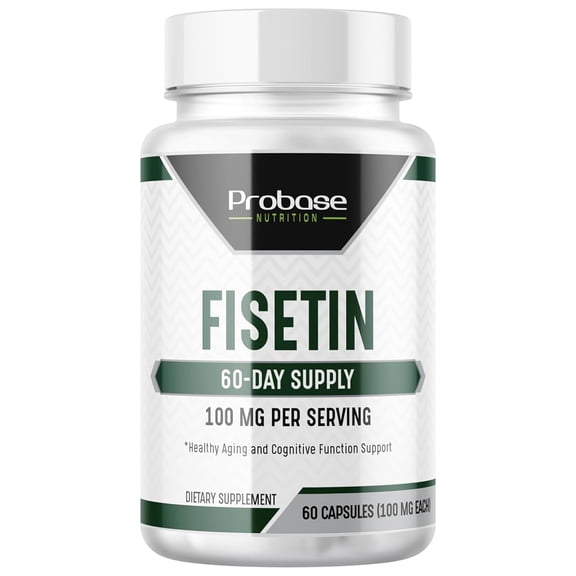 Probase Nutrition Fisetin Senolytic Supplement 100mg High Potency 60-Day Supply for Cellular Health