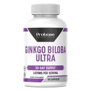 Probase Nutrition Ginkgo Biloba Ultra 60 Capsules 30-Day Supply