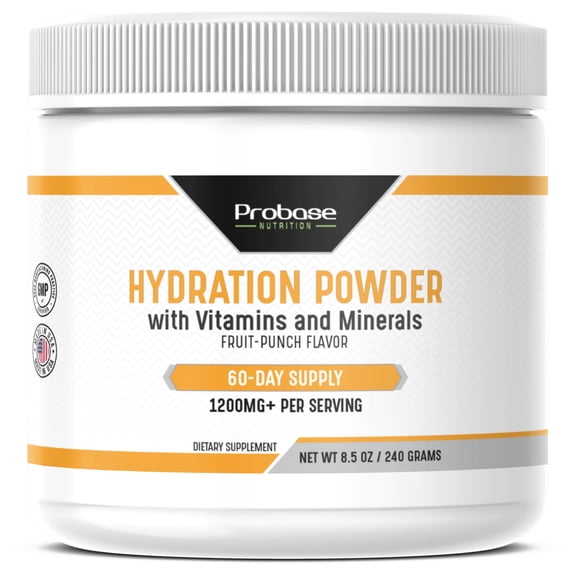 Probase Nutrition Hydration Powder - Fruit Punch Flavor 240 Grams