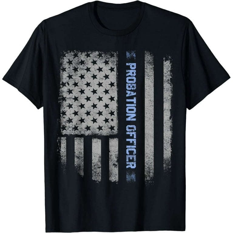 Probation Officer Us Flag T-Shirt Probation Officer Us Flag T-Shirt