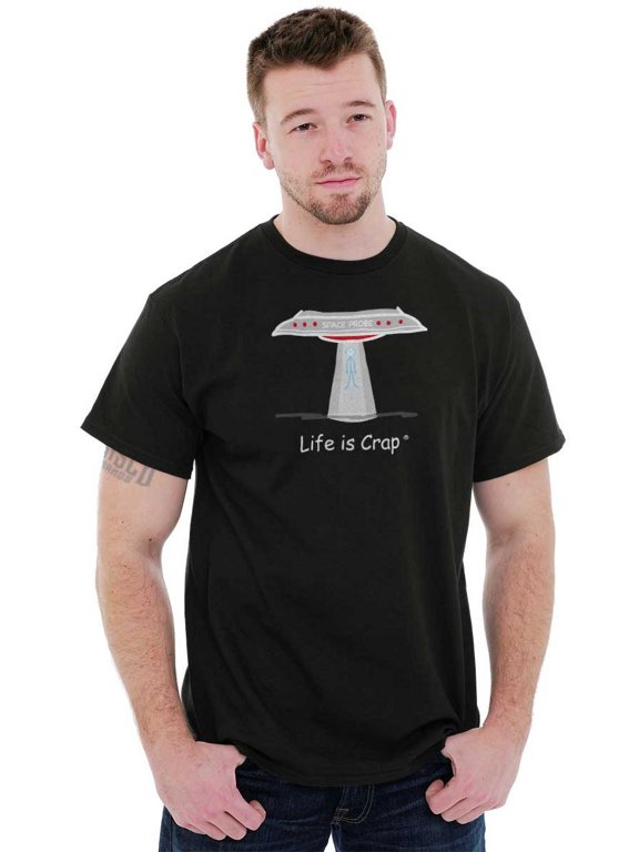 Probed Alien Abduction Space Sci-Fi Men's Graphic T Shirt Tees Brisco Brands L