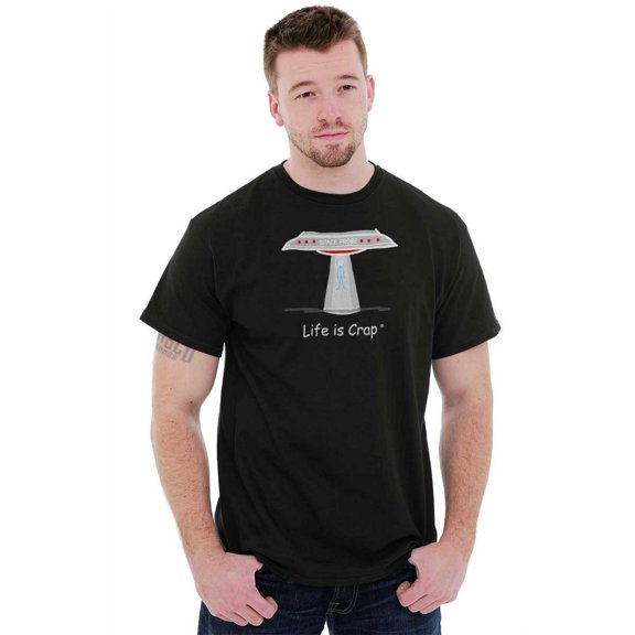 Probed Alien Abduction Space Sci-Fi Men's Graphic T Shirt Tees Brisco Brands M
