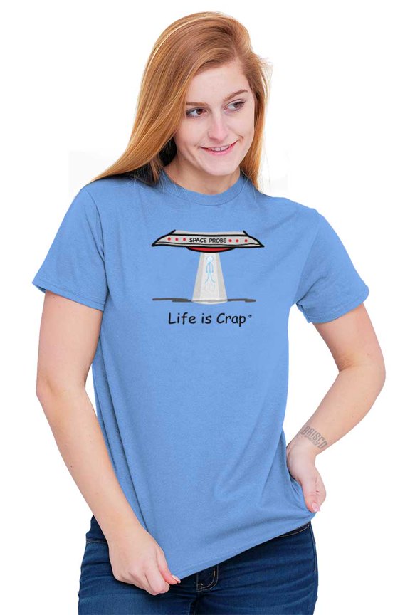Probed Alien Abduction Space Sci-Fi Men's Graphic T Shirt Tees Brisco Brands S