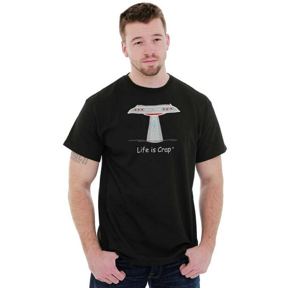 Probed Alien Abduction Space Sci-Fi Men's Graphic T Shirt Tees Brisco Brands X