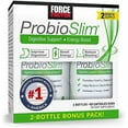 thumbnail image 1 of ProbioSlim Probiotic Supplement for Women and Men with Probiotics and Green Tea Extract, Reduce Gas, Bloating, Constipation, Support Digestive and Gut Health, Force Factor, 120 Capsules (Twin Pack), 1 of 2
