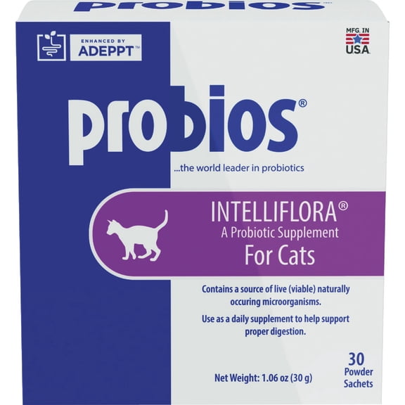 Probios Intelliflora Probiotic Supplement for Cats, 30 Sachets
