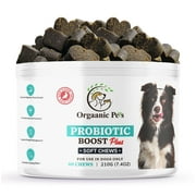 Probiotic Chews - Boost Gut Health and Ease Allergies with PROBIOTICS, POSTBIOTICS, PREBIOTICS (FOS) and Inulin + a SUPERFOOD Blend. The Ultimate Canine Health and Vitality Formula