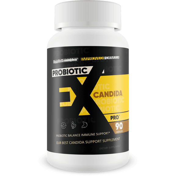 Probiotic Ex-Candida Pro - Improved Candida Formula - Our Best Candida Probiotic Supplement - Candida Cleanse Detox Anti Candida Defense Ex Candida Cleanse Pill Best Probiotics For Candida Overgrowth