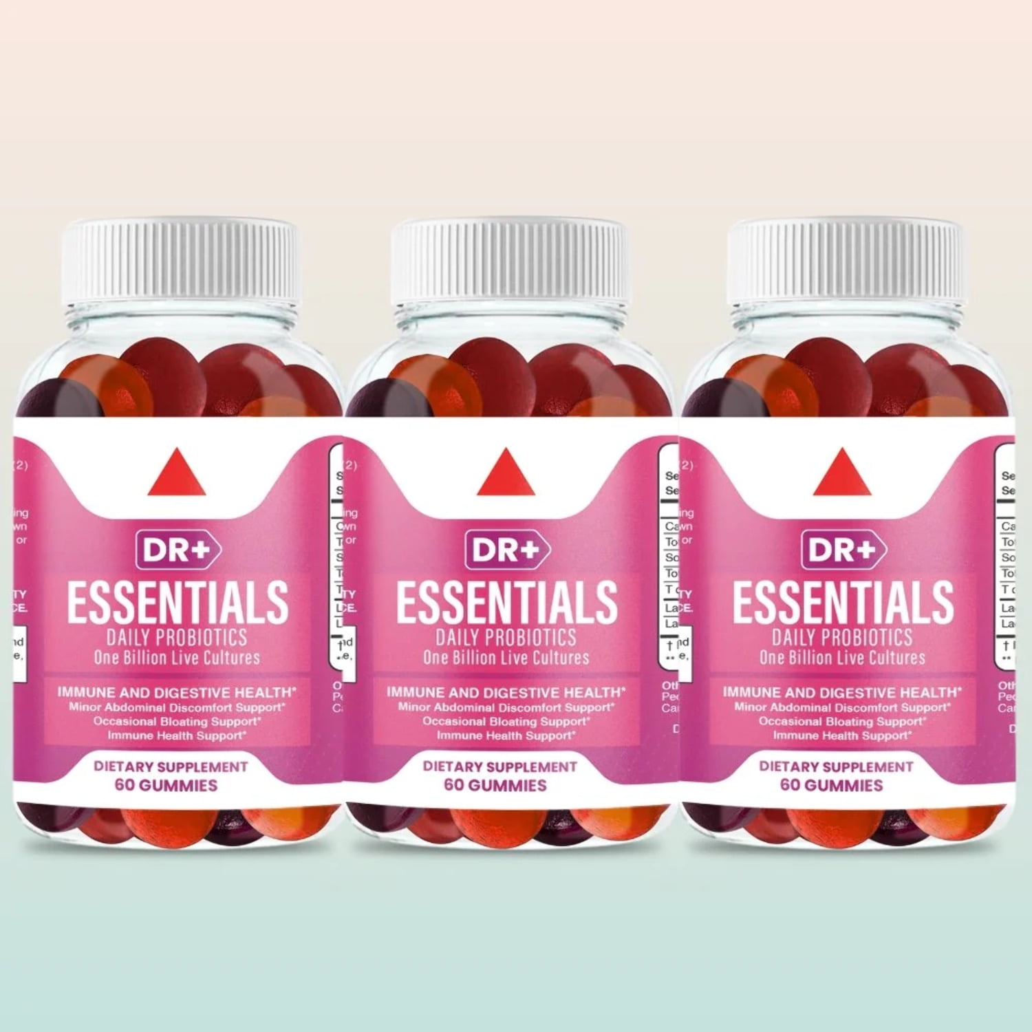 Probiotic Gummies 1 Billion CFU Gas Bloating Relief, Digestive Support