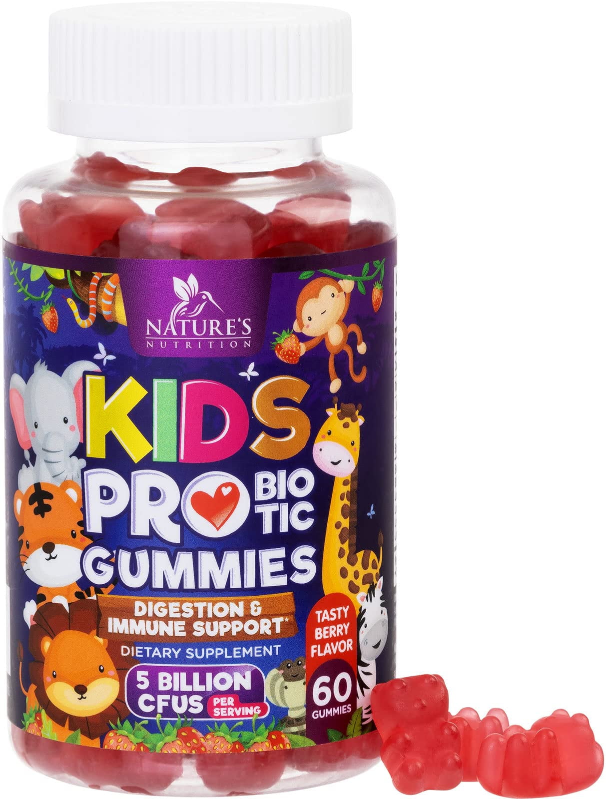 Probiotic for Kids Gummies 5 Billion CFU with Lactobacillus