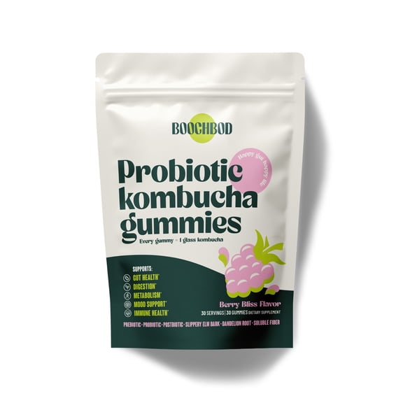BoochBod Probiotic Kombucha Gummies