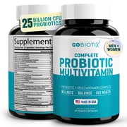 GoBiotix Probiotic Multivitamin for Women & Men, Immune & Digestive Support, Gluten-Free, 90 Capsules