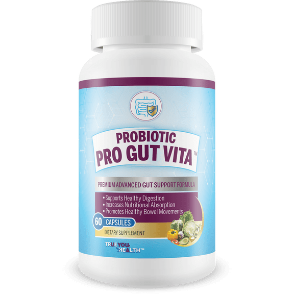 Probiotic Pro Gut Vita - Gut Health Support Probiotic & Vitamin Formula - Promote Healthy Digestion, Nutrient Absorption, Bowel Movements - Help Improve Gut Microbiome for Additional Health Benefits