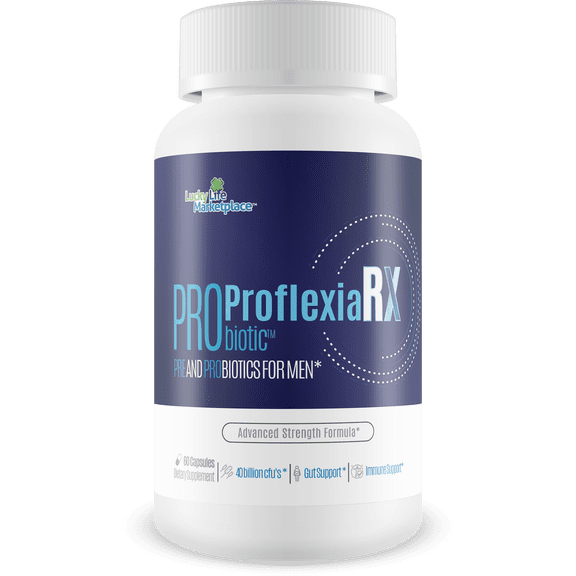 Probiotic Proflexia Rx Male Formula - Our Best Male Formula with Prebiotics & Over 40 Billion CFUs of Probiotics - Support Your Male Health with This Natural Probiotic for Men
