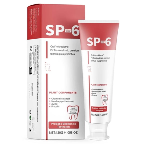 Probiotic Toothpaste,Sp-6 Ultra Whitening Toothpaste - Sp 6 Toothpaste, Sp-6 Whitening Toothpaste Deeply Cleaning Gums, Deeply Cleaning Gums, Stain Removing, Fresh Breath(120g/4.23oz)