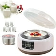 thumbnail image 1 of Probiotic Yogurt Maker, 1.2 Quart Fully Automatic Yogurt Maker Machine, Yogurt Maker with Temp & Time Control, Yogurt Maker with 5 Glass Jars for Homemade Greek, Vegan Yogurt (With 5 Glasses), 1 of 8
