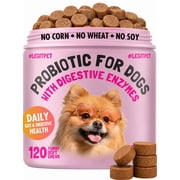 Probiotic for Dogs - with Natural Digestive Enzymes 120 count