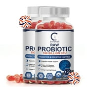 (2 Pack)Raw Probiotics for Women and Men, with Prebiotics and Digestive Enzymes,Digestive & Gut Health by GPGP