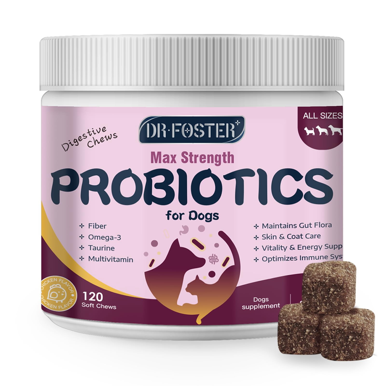 Probiotics For Dogs Dog Probiotics For Att1Digestive Health Cfu