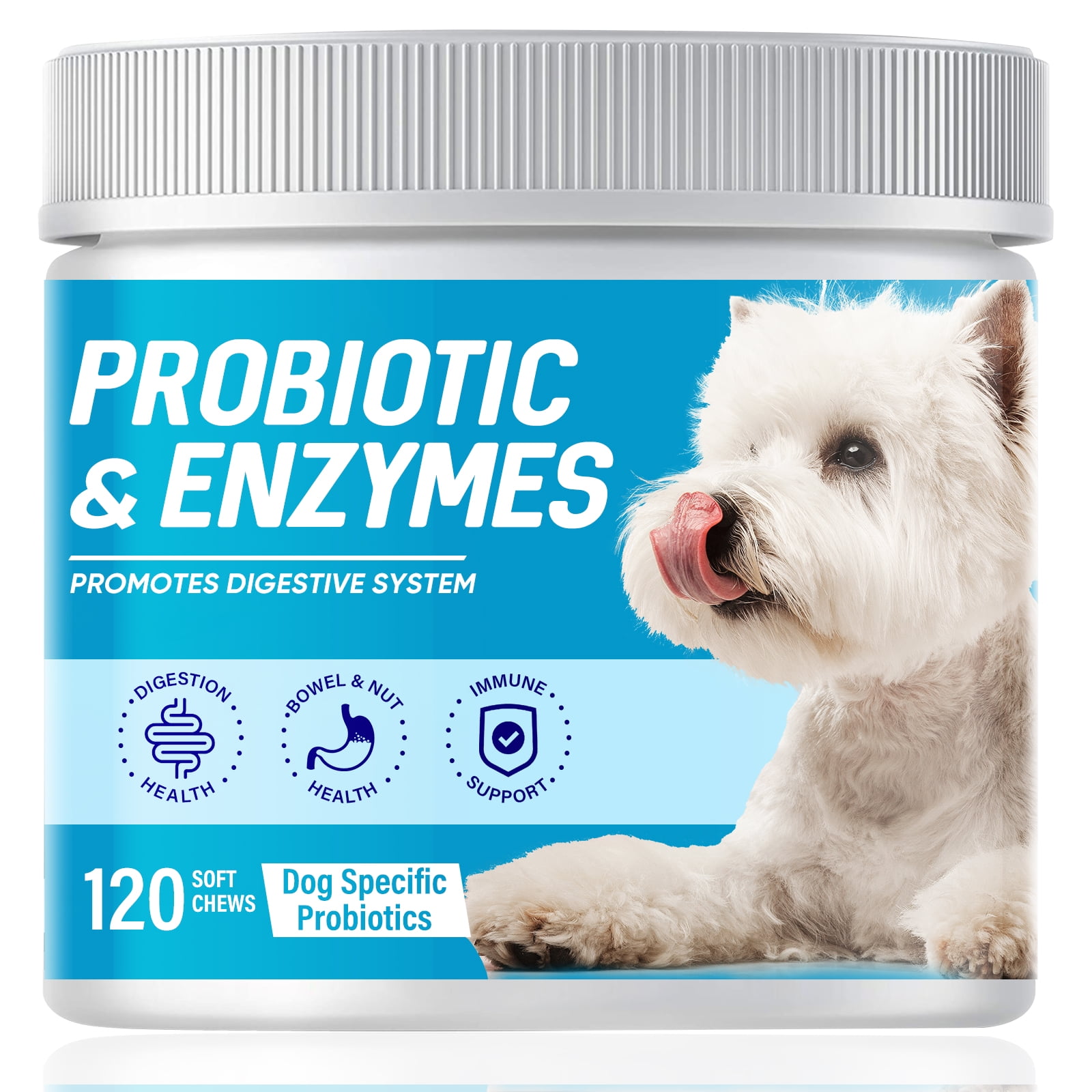 Probiotics for Dogs, Probiotic Chews for Dogs 120 Soft Chews with