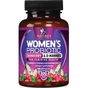 Probiotics for Women 100 Billion CFU - 16 Unique Strains, Daily Prebiotics Cranberry & Lactobacillus, PH Balance, Digestive & Gut Health, Vaginal & Immune Support Womens Probiotic - 60 Capsules