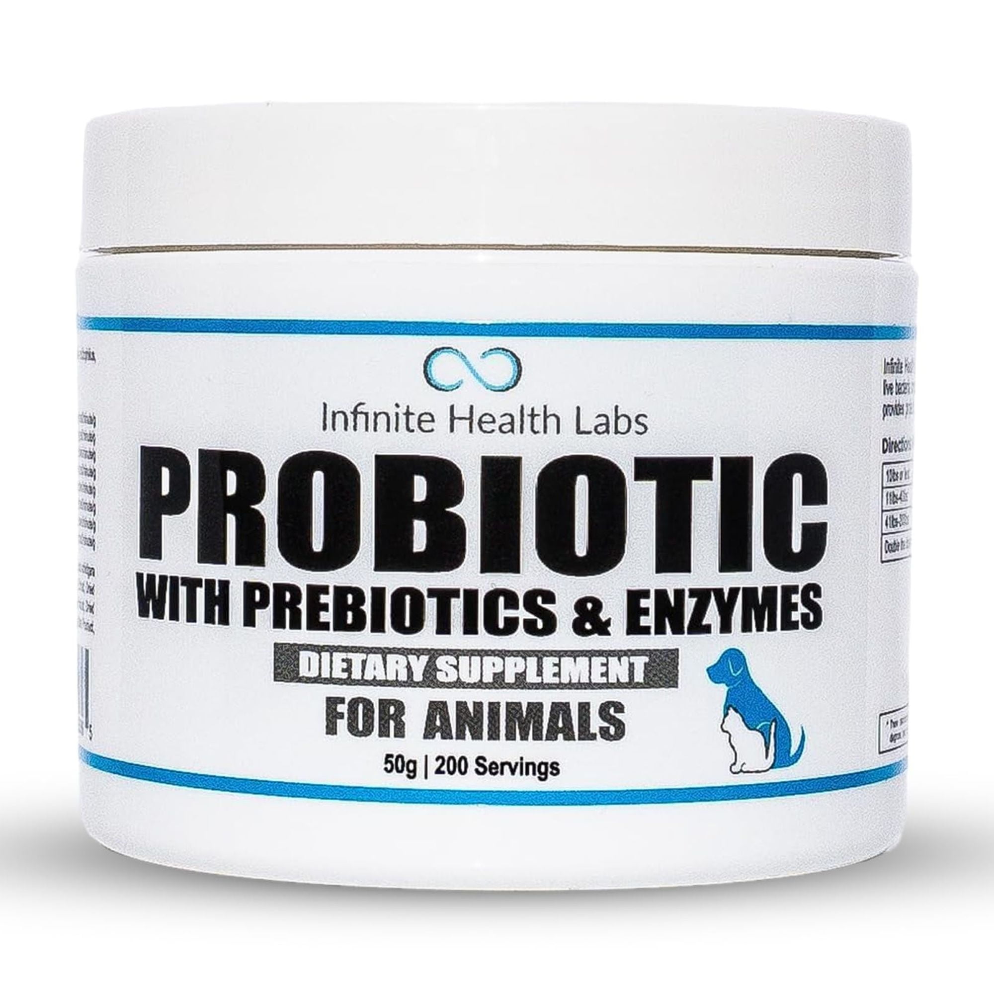 Probiotics for Dogs and Cats Vet Formulated Made in USA Pet Prebiotic