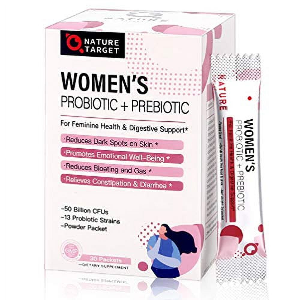 Probiotics for Women Probiotic Powder Supplement Prebiotics and