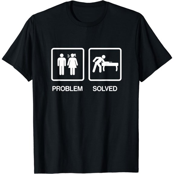 Problem Solved Funny Pool Billiards Player T Shirt Gift