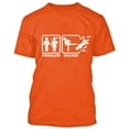 thumbnail image 1 of Problem Solved Marriage Funny T-Shirt Party Outfit Color Orange 3X-Large, 1 of 2