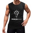 thumbnail image 1 of Problem Solved Men'S Muscle T-Shirt, Sleeveless, Muscle Tank Tee Top XL, 1 of 7
