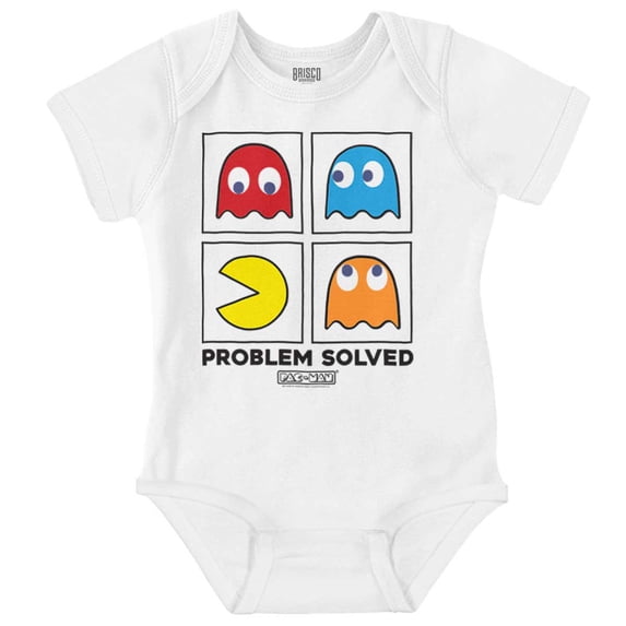 Problem Solved Pacman Romper Boys or Girls Infant Baby Brisco Brands 6M