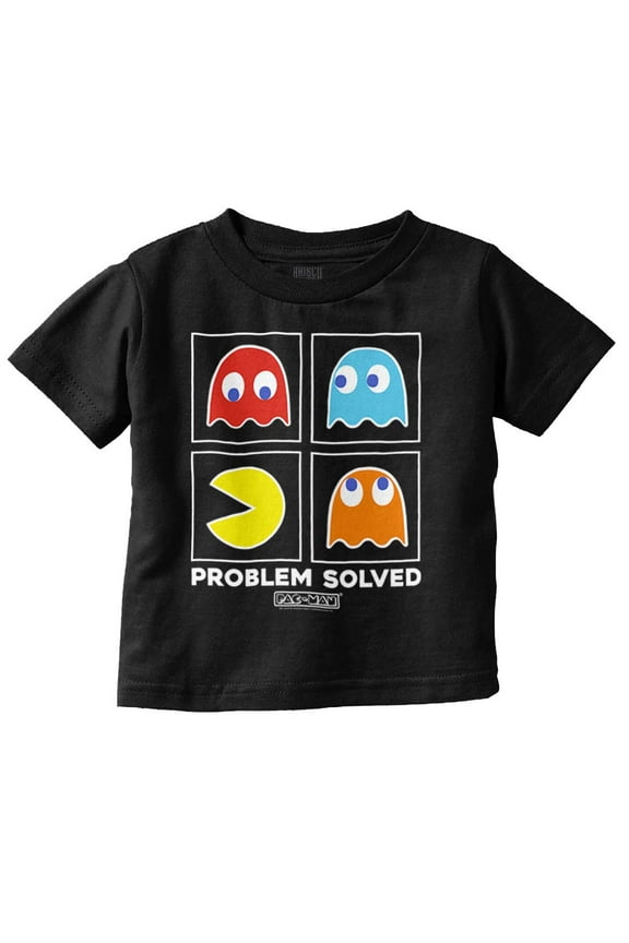 Problem Solved Pacman Toddler Boy Girl T Shirt Infant Toddler Brisco Brands 12M