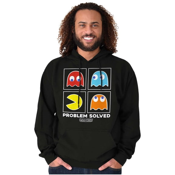 Problem Solved Pacman Unisex Plus Size Hoodie Brisco Brands 3X
