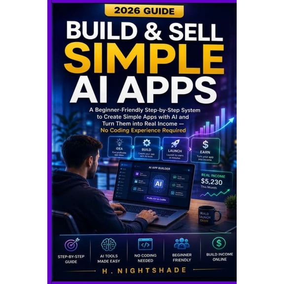 Problem Solver Build& Sell Simple AI Apps ( 2026 Guide ): A Beginner-Friendly Step-by-Step System to Create Simple Apps with AI and Tur, Book 6, (Paperback)
