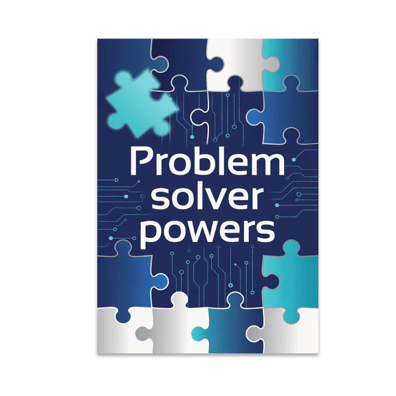 Problem Solver Powers Wall Decor - Manager Life Enthusiast - 13x19 Poster Print