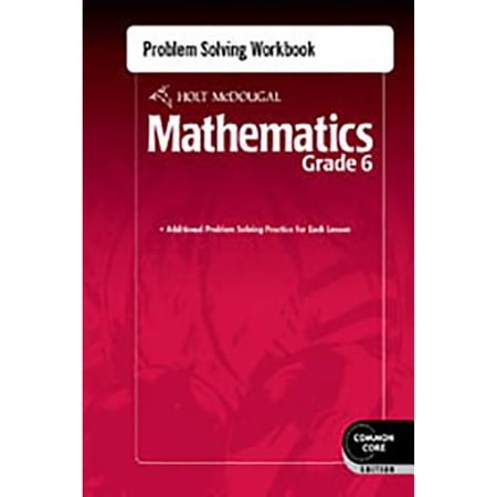 Pre-Owned Holt McDougal Mathematics: Problem Solving Workbook Grade 6 (Paperback)