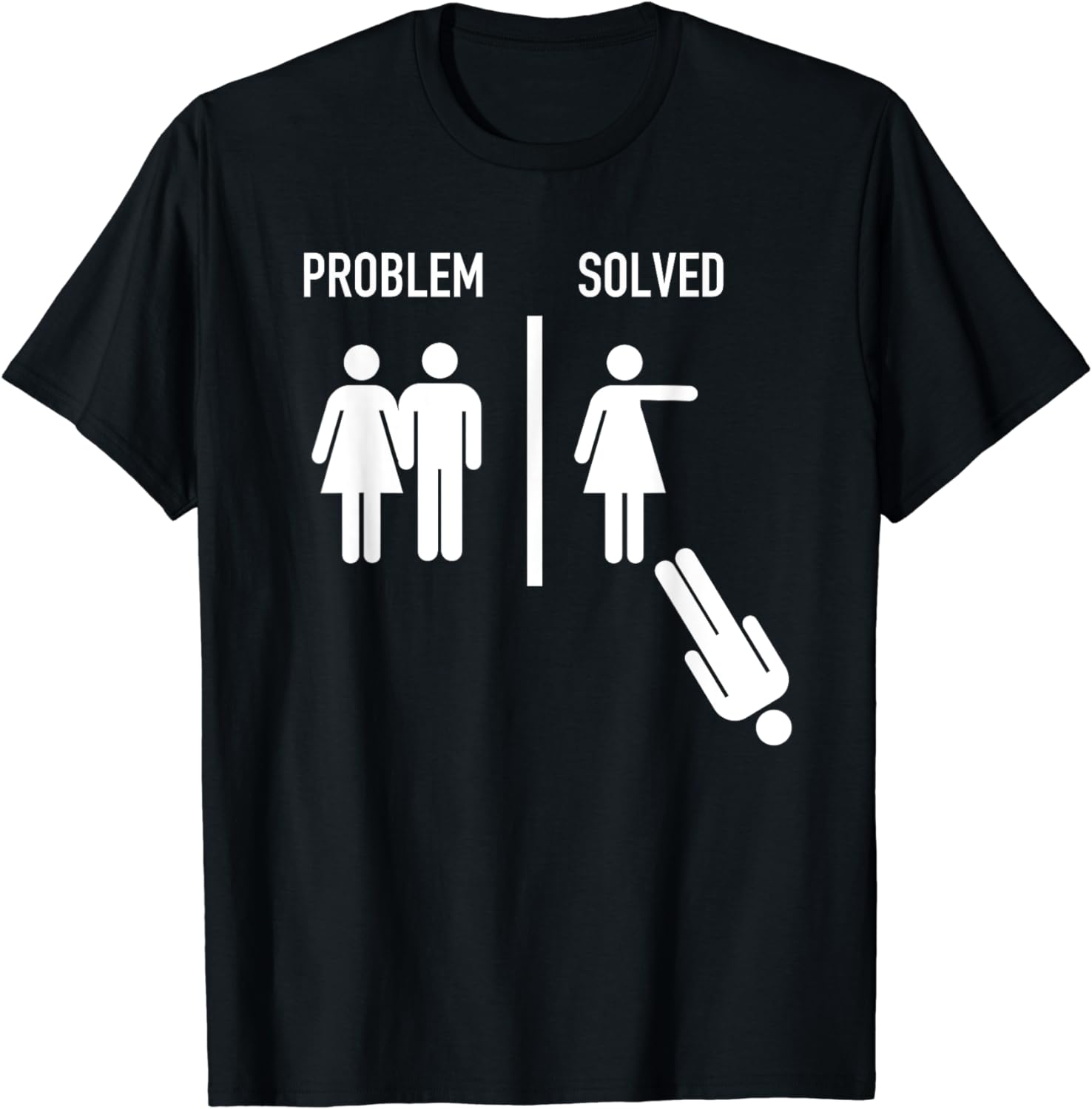 Problem is Solved Funny Marriage Versus Divorce Divorcee T-Shirt - Walmart.com