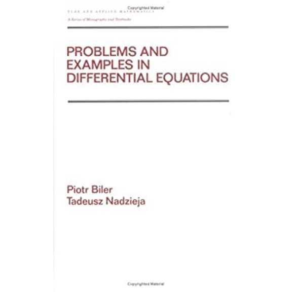 Pre-Owned Problems and Examples in Differential Equations (Hardcover) 9780824786373
