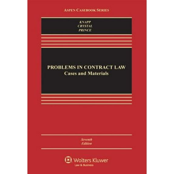 Pre-Owned Problems in Contract Law: Cases and Materials (Aspen Casebook Series) (Hardcover) 0735598223 9780735598225