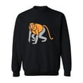 thumbnail image 1 of Proboscis Monkey Design  Sweatshirt Men -Image by Shutterstock, Male 3X-Large, 1 of 4