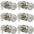 thumbnail image 1 of Probrico Privacy Interior Door Knobs Bed and Bath Handles Keyless Sain Nickel Locksets, 6 Pack, 1 of 7