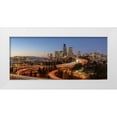 thumbnail image 1 of Probst, Greg 14x8 White Modern Wood Framed Museum Art Print Titled - Downtown Seattle skyline in the evening light-Seattle-Washington State, 1 of 4